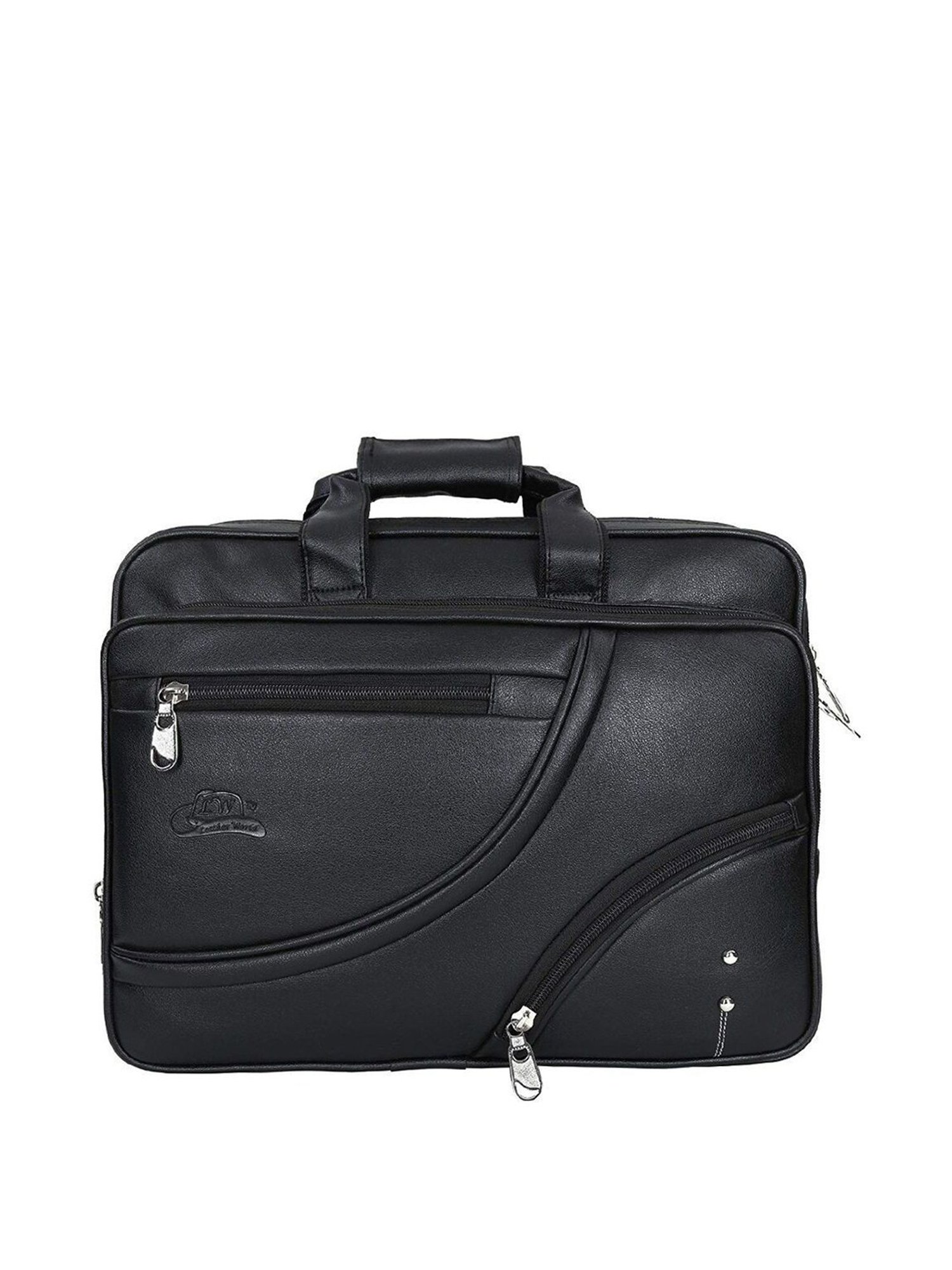 Leather World Black Synthetic Medium Laptop Messenger Bag