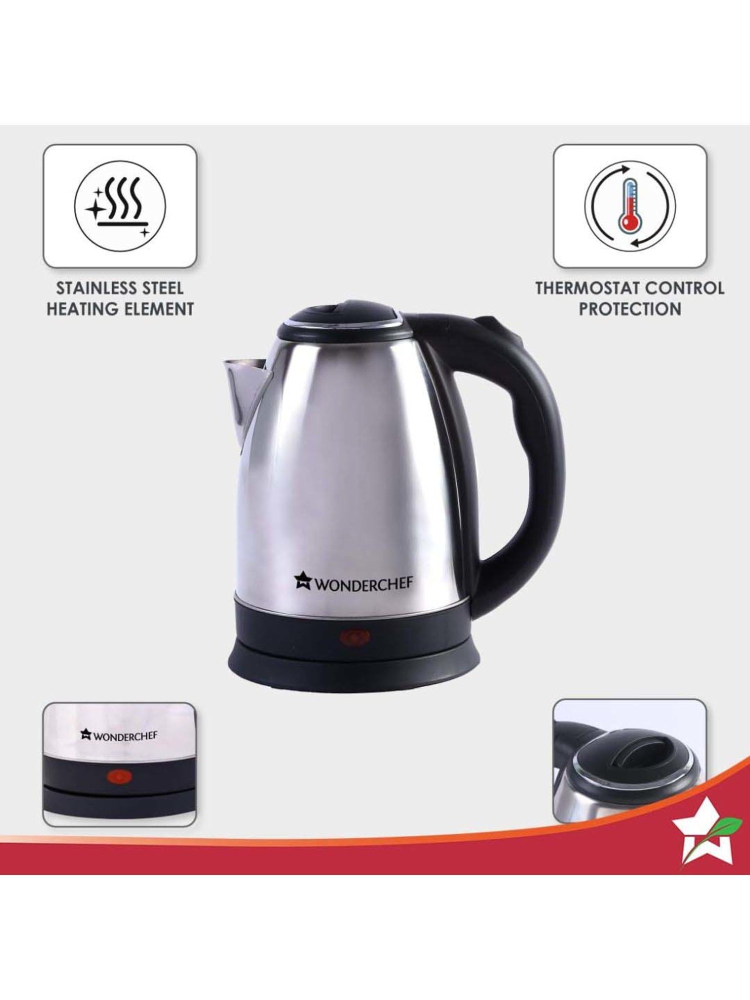 Pigeon by Stovekraft Swift Multi Cook Kettle 1.5L (Blue)