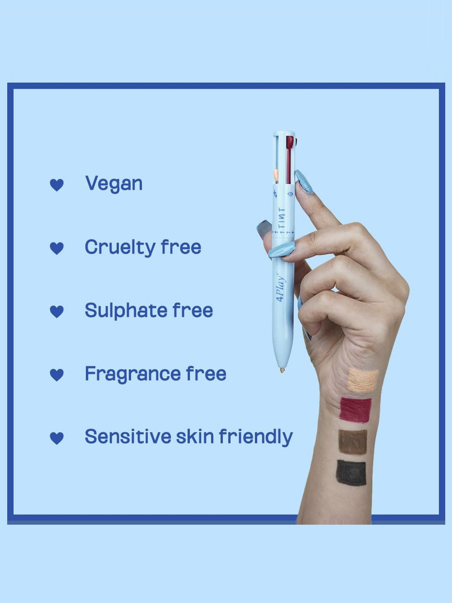 Tint Cosmetics 4 in 1 Makeup Pen Brisk Berry - 8 gm