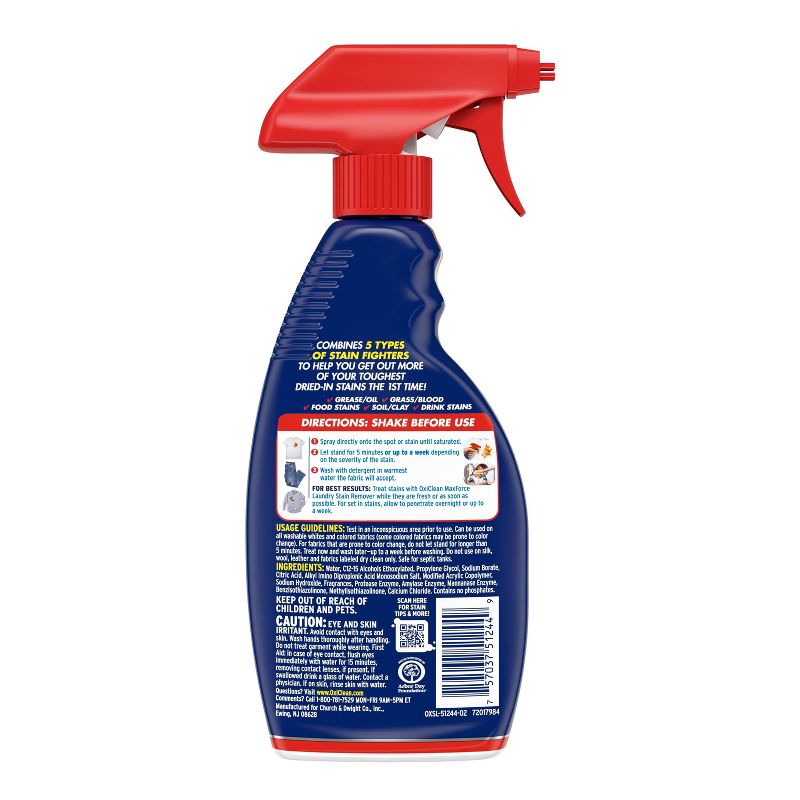 OxiClean MaxForce Laundry Stain Remover Spray - 12 fl oz