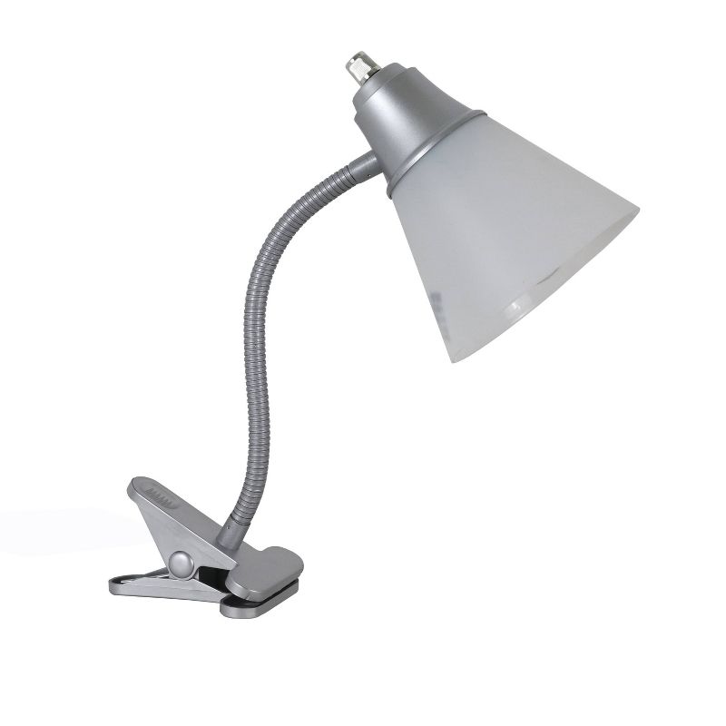 George Gooseneck Clip Lamp Gray - Decor Therapy