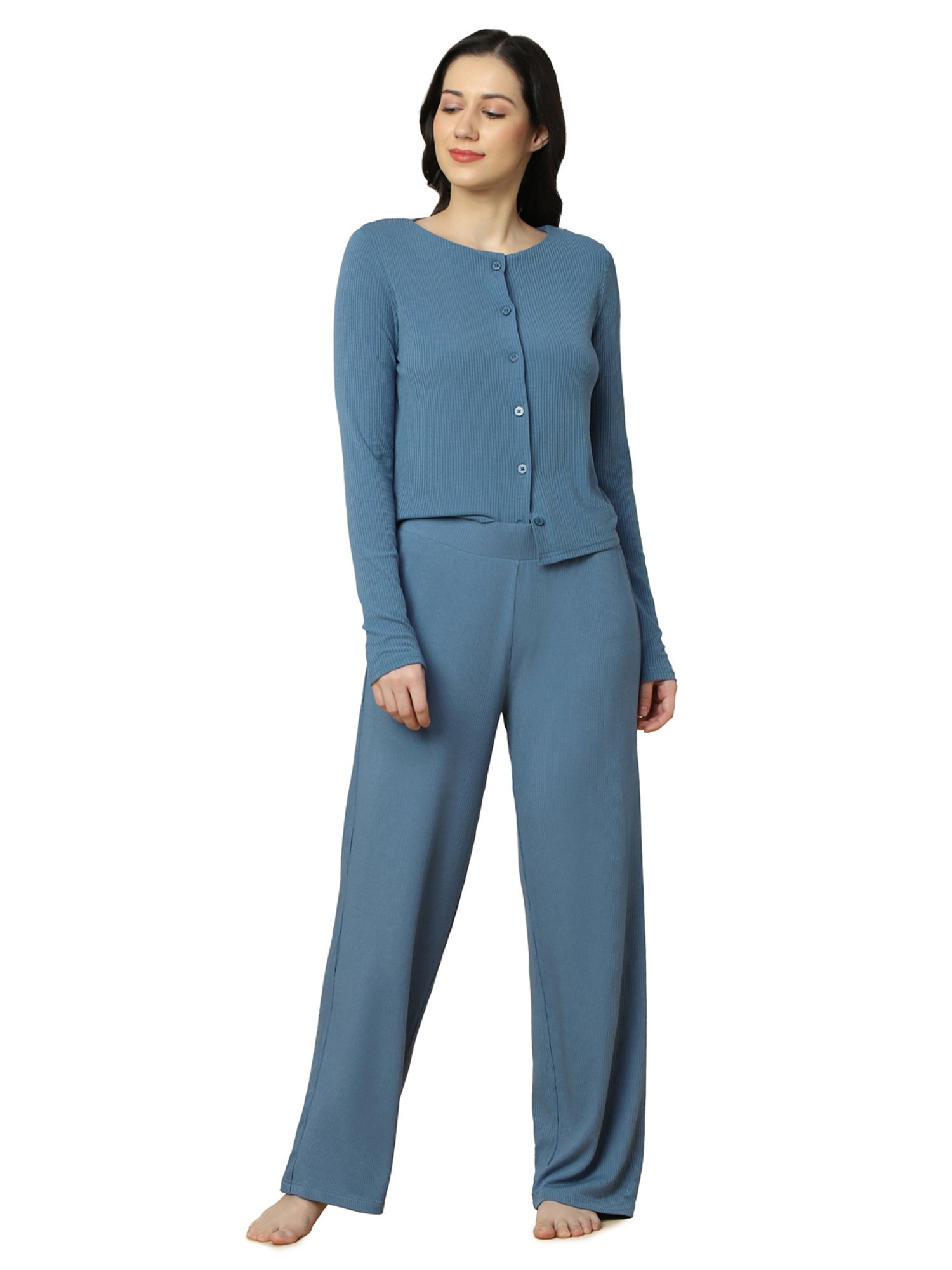 Triumph Blue Relaxed Fit Pyjama