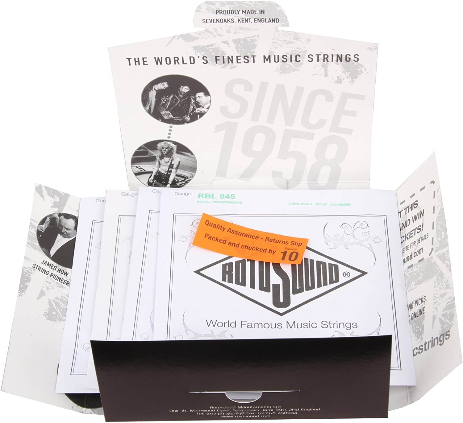 Rotosound RB45 Rotobass Nickel Roundwound Strings