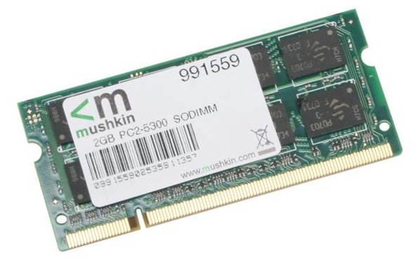 Mushkin Enhanced 2GB Essentials DDR2 PC2-5300 667MHz 200-Pin Laptop Memory Model 991559