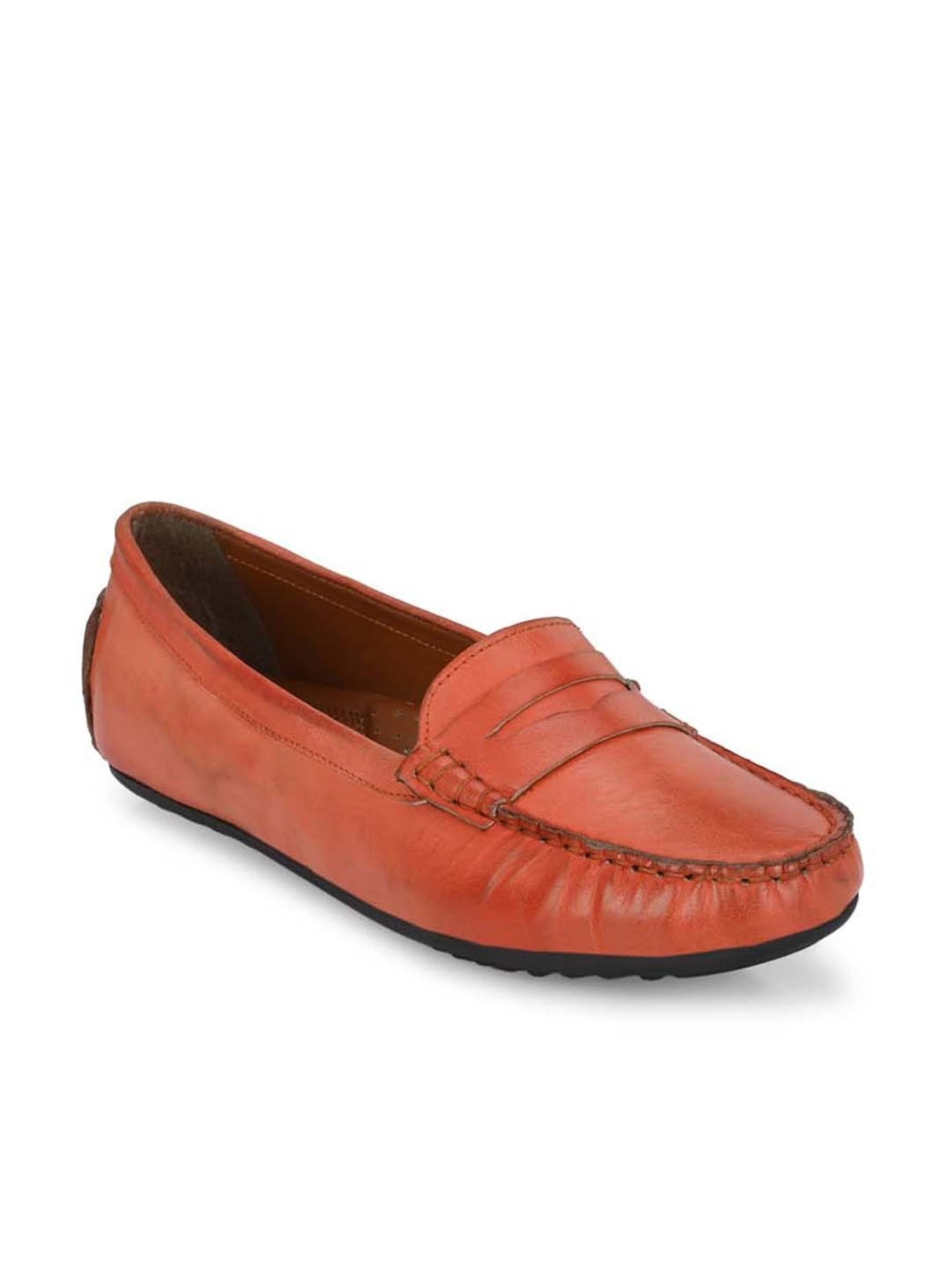 Carlo Romano Women's Orange Casual Loafers