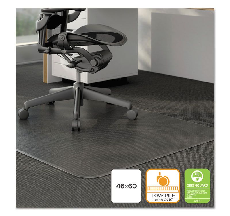 3'10"x5' Rectangle Solid Office Chair Mat Clear - Staples