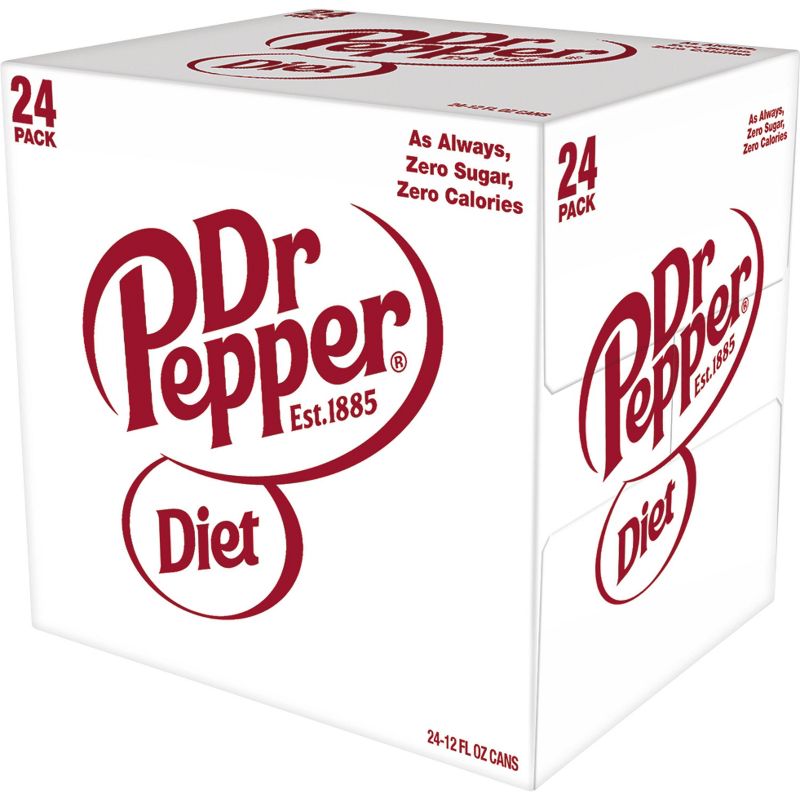 Diet Dr Pepper Soda - 24pk/12 fl oz Cans