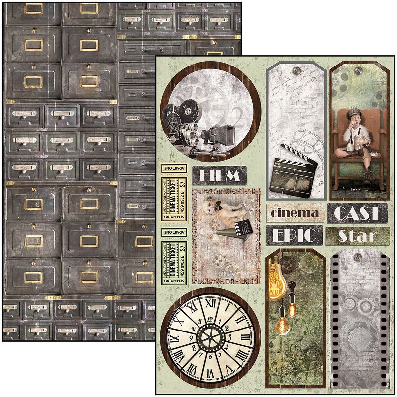 Ciao Bella Double-Sided Creative Pack 90lb A4 9/Pkg-Modern Times, 9 Designs/1 Each