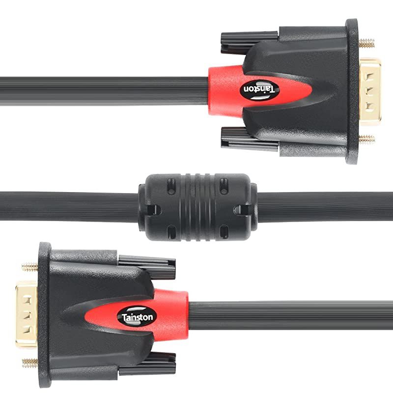 VGA to VGA Cable HD15 Monitor Cable with Ferrites Male to Male-15 Feet