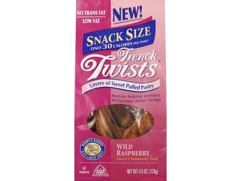 Barry's Bakery Vegan French Twists Wild Raspberry - 4.5oz