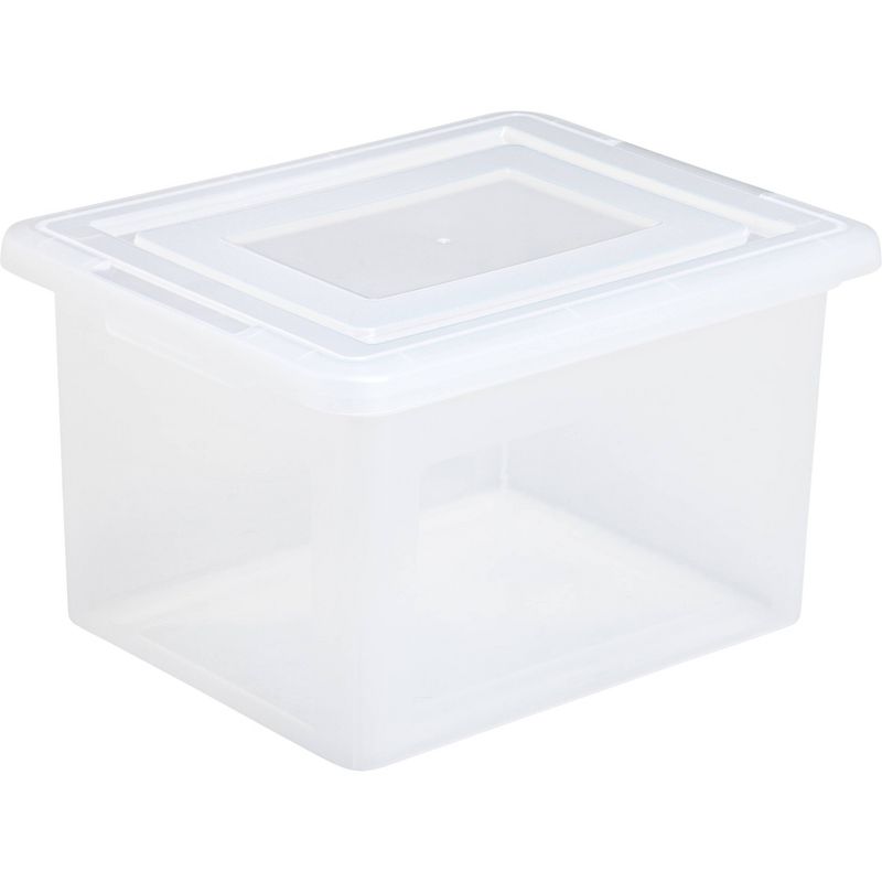IRIS Classic Letter and Legal Size File Box Clear