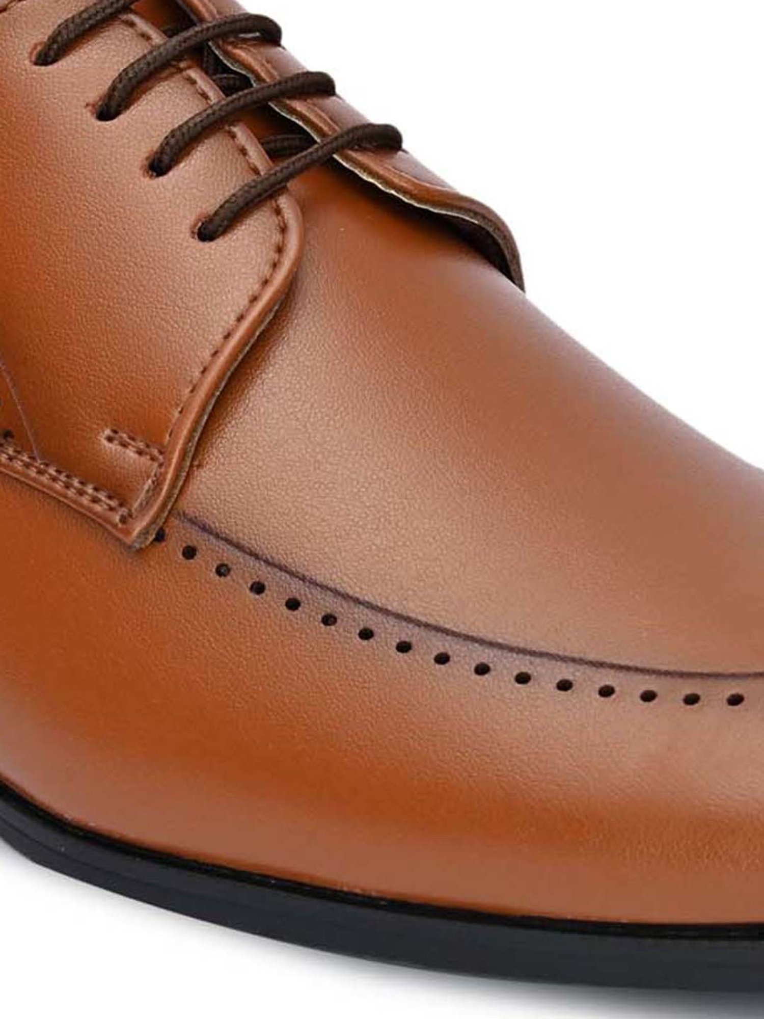 Hydes N Hues Men's Tan Derby Shoes