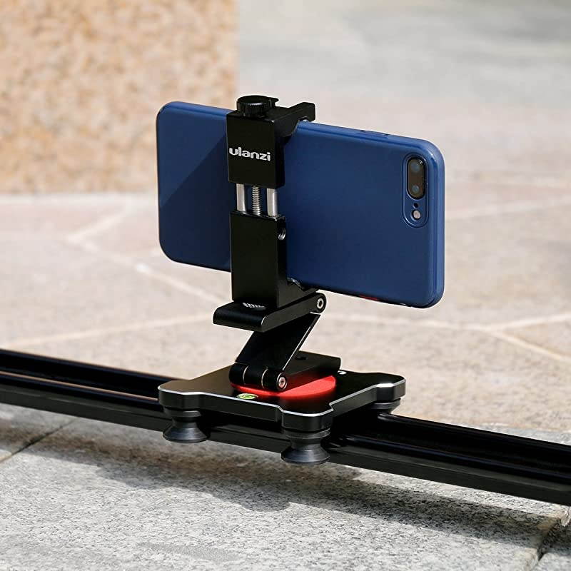 ST02S Aluminum Phone Tripod Mount w Cold Shoe Mount Support Vertical and Horizontal Universal Metal Adjustable Clamp for iPhone 10 Pro Max XS Xs Max X 8 7 Plus Samsung Android Smartphones
