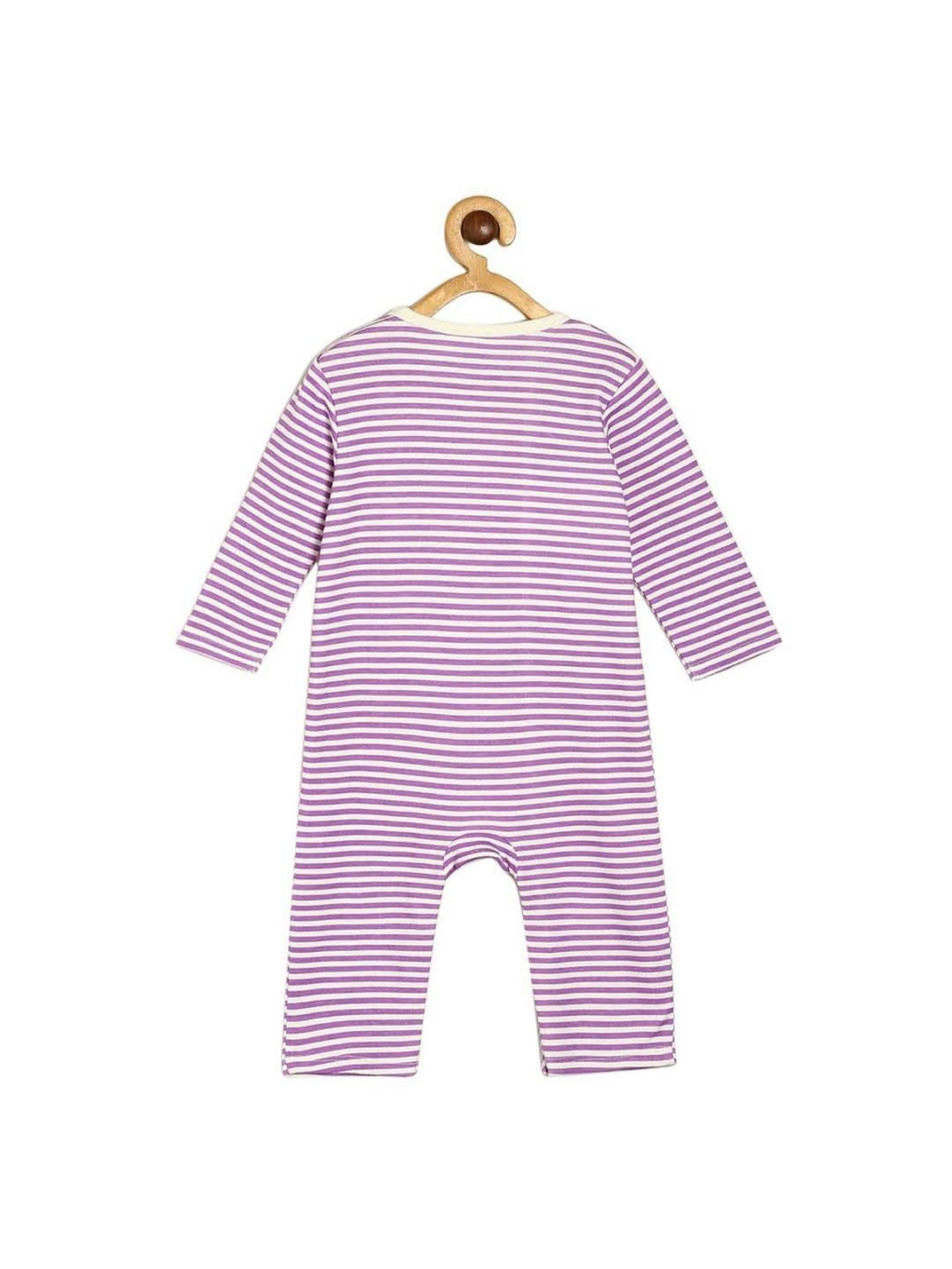 Berrytree Organic Kids Black Cotton Animals Print Rompers