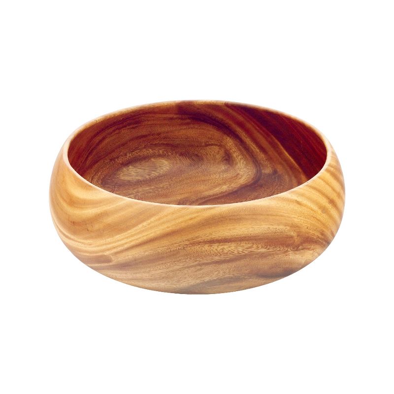 Pacific Merchants Acaciaware 14 Inch Round Calabash Bowl