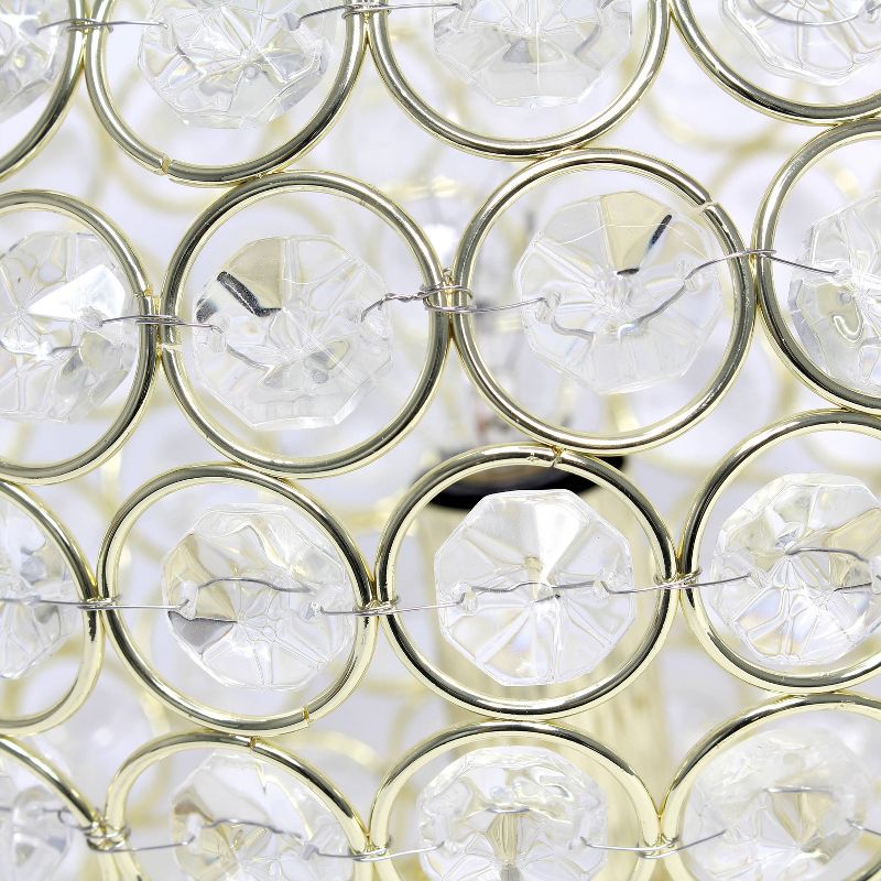 8" Crystal Ball Sequin Table Lamp Gold - Elegant Designs