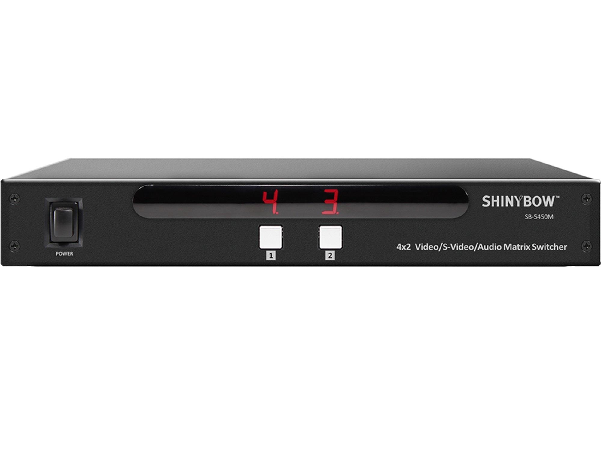 Shinybow SB-5450M 4x2 Composite Matrix Routing Switcher (IR) w/3-Yr Warranty