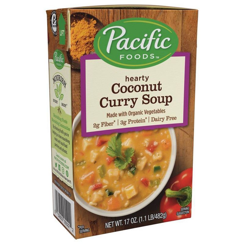 Pacific Foods Made With Organic Coconut Curry Soup - 17oz