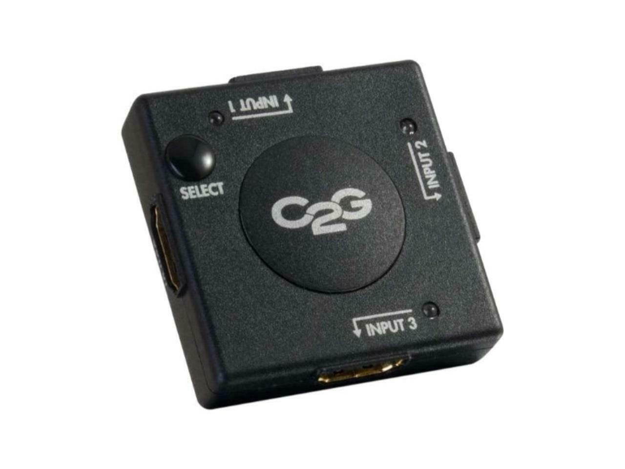 C2G 40734 3-Port HDMI Auto Switch, Black