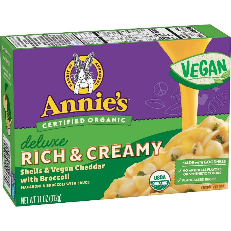 Annies Vegan Deluxe Cheddar and Broccoli - 11oz