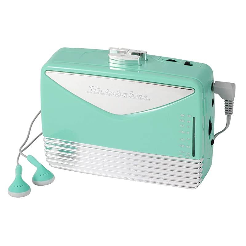 Walkabout Walkman Personal Stereo Cassette Player with AM/FM Radio (Teal/Silver)