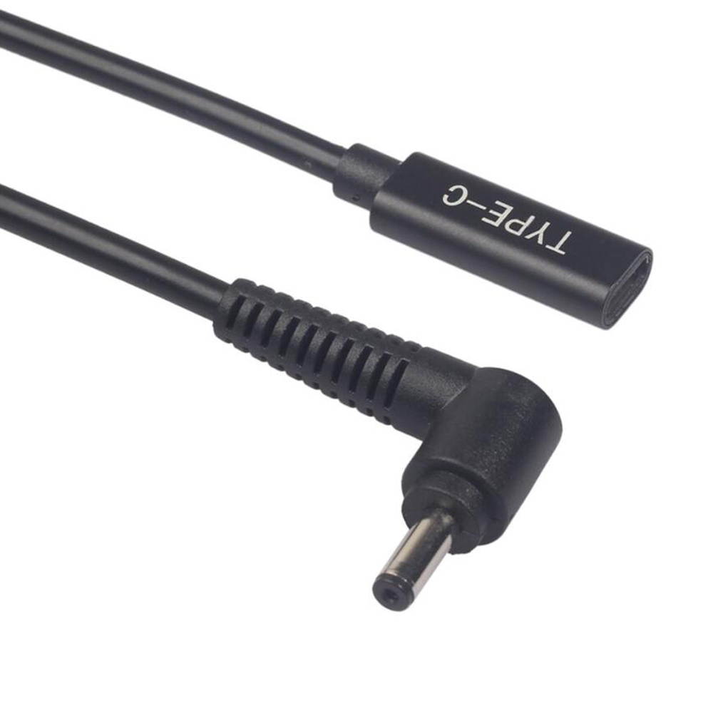 Dongle Adapter USB C Type C to 4.0x1.35mm Laptop Adapter Tip Connector Converter for Asus 65W or Below Laptop DC JACK Charger Converter DC Cable Adapter