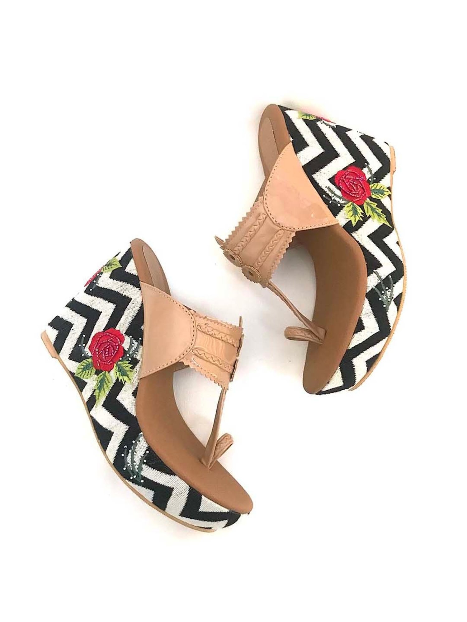 Sole House Women's Nude Toe Ring Wedges