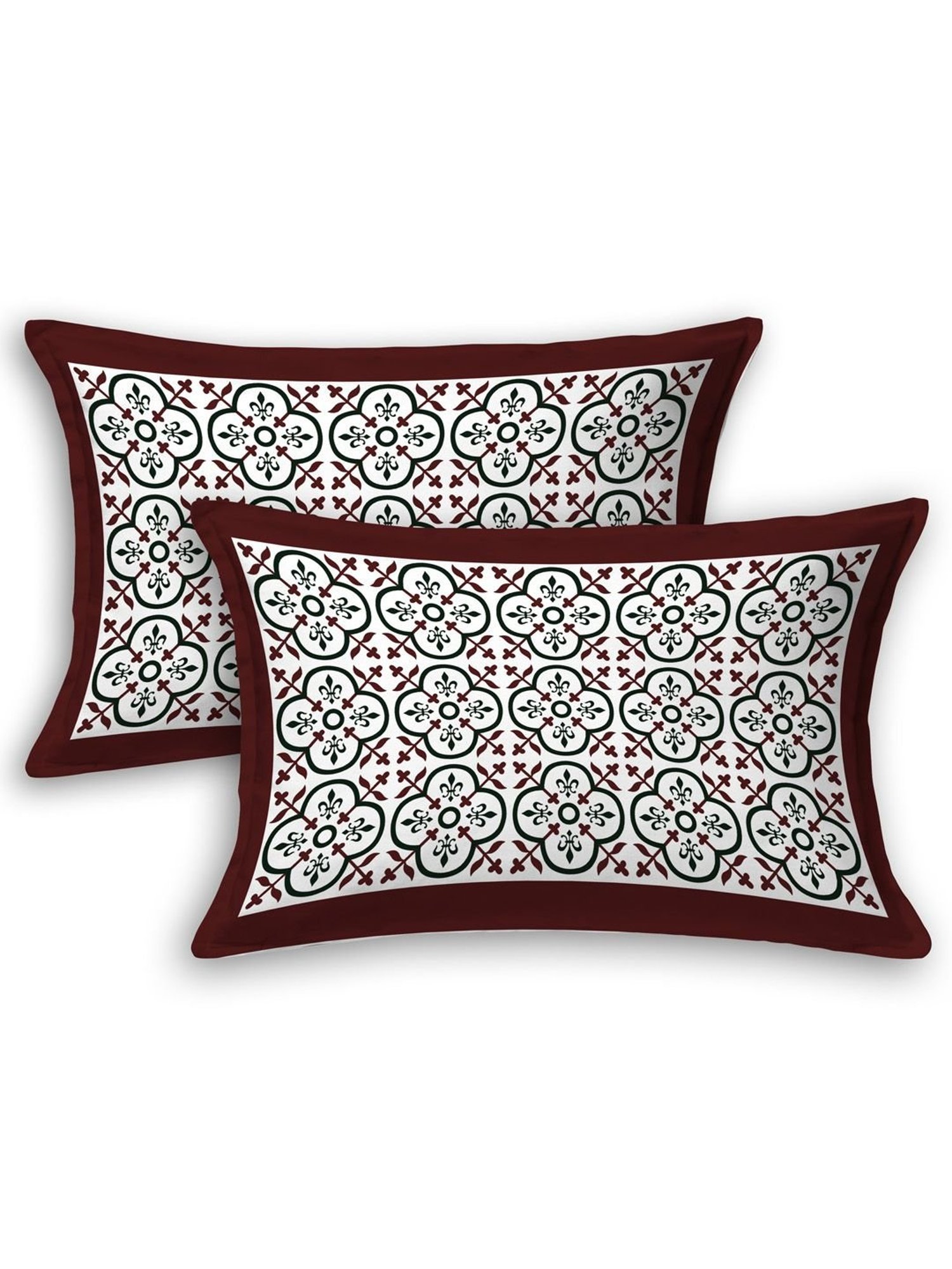 Living Roots Multicolor Jaipuri Printed Cotton Bed Sheet with 2 Pillow Cover