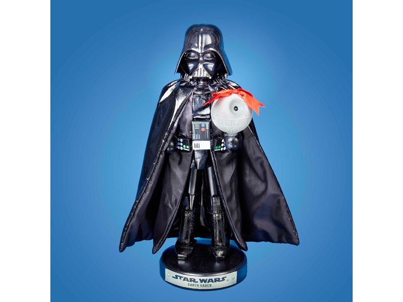 Kurt S. Adler 10" Star Wars Darth Vader Holding the Death Star Decorative Wooden Christmas Nutcracker