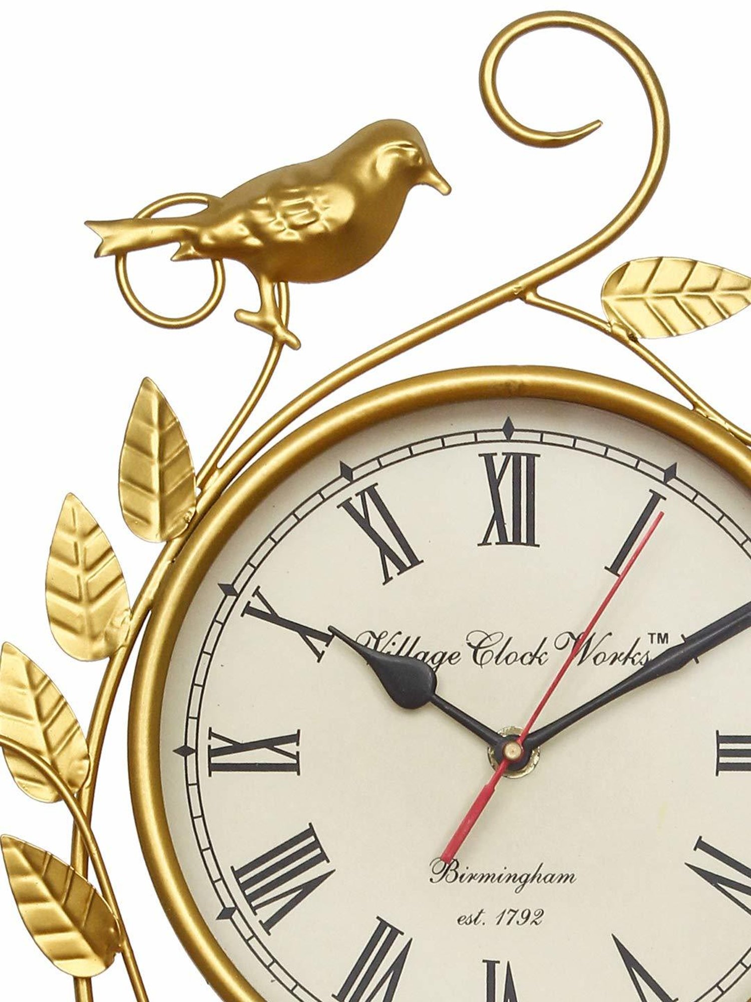 CHRONIKLE Classic Gold Iron Wall Clock