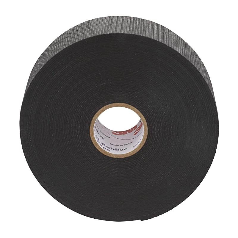 3M  Rubber Splicing Tape 23, 1-1/2 in x 30 ft, Black, Self-Fusing (EPR based) Rubber Electrical Insulating Tape, 1 roll