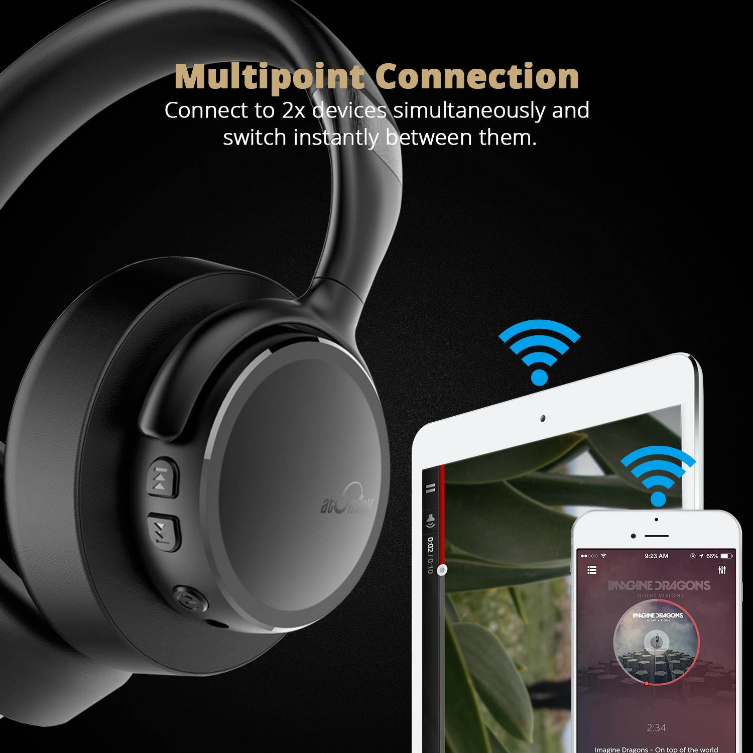 iDeaUSA V203 Bluetooth Headphone