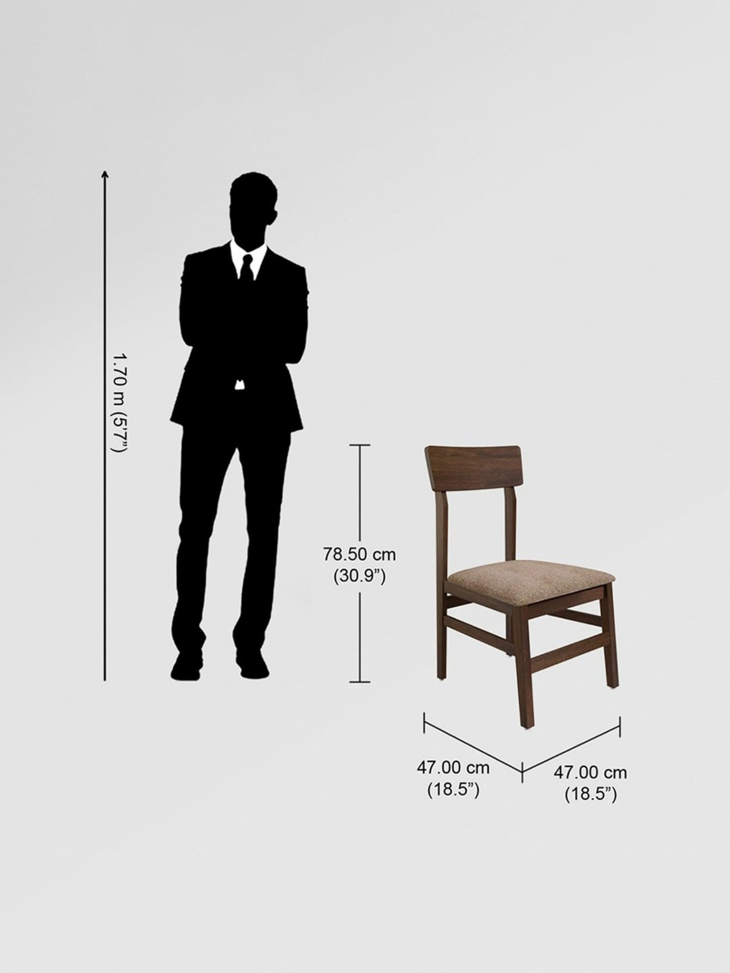 Nilkamal Olivia Brown Solid Wood - Rubberwood 6 Seater Dinning Table set