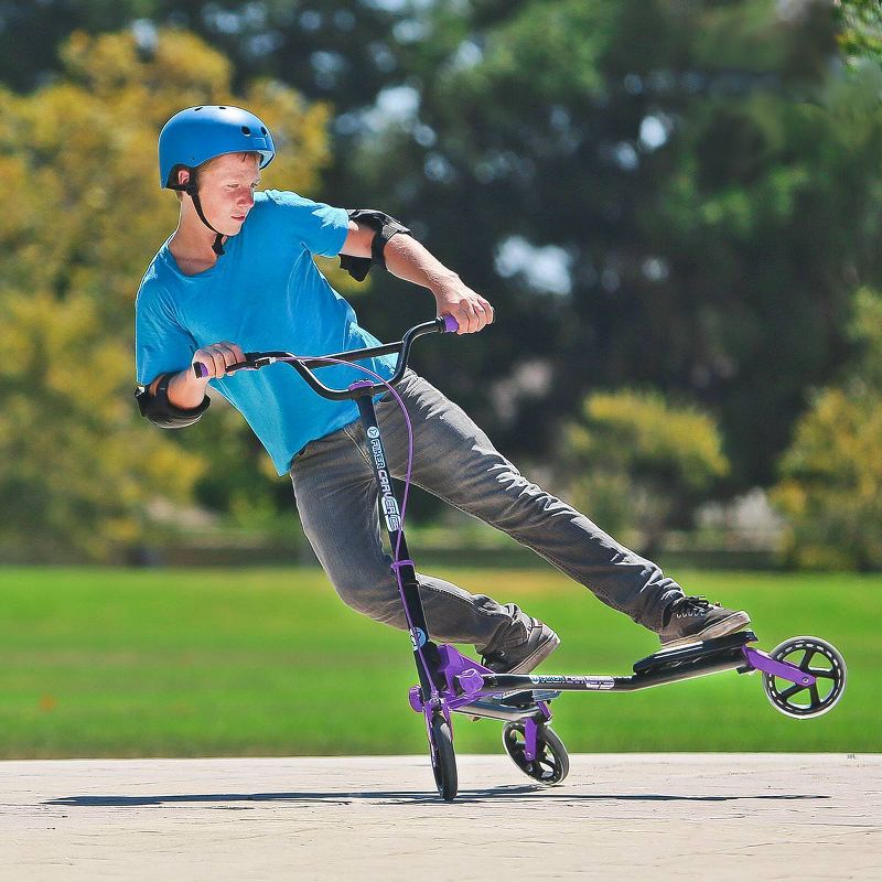 Y-Volution Y-Fliker C5 Carver Scooter - Purple