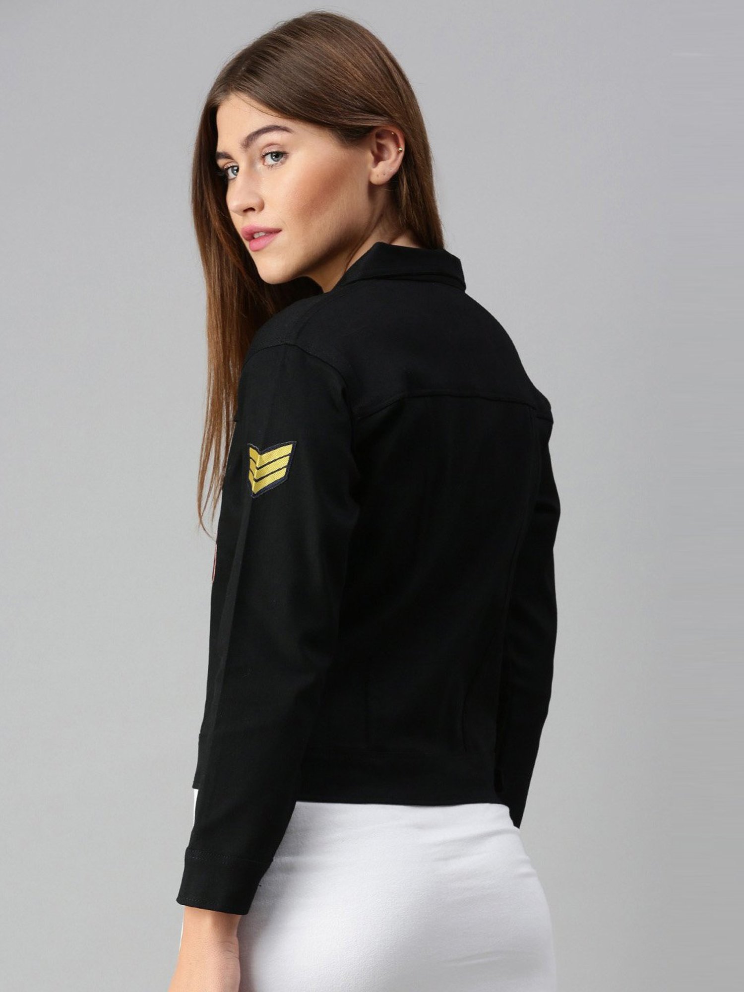 VOXATI Black Regular Fit Jacket