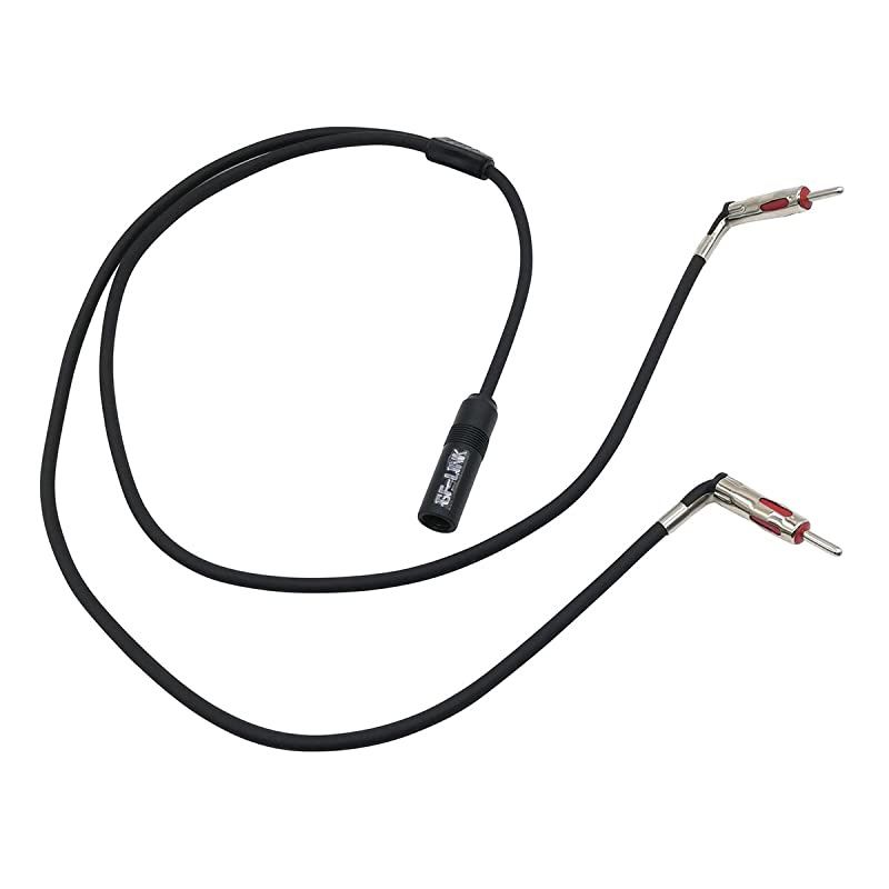 Car Antenna Splitter 1 Female to 2 Male Auto Antenna Adapter Cable Aerial Car Stereo Radio Splitter Y Shape Extension