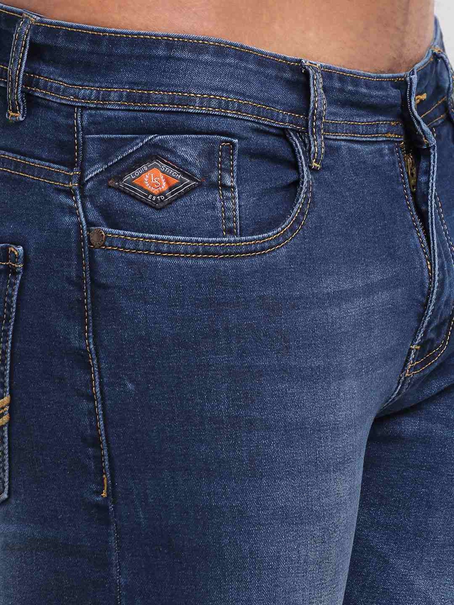 Louis Stitch British Blue Slim Fit Jeans