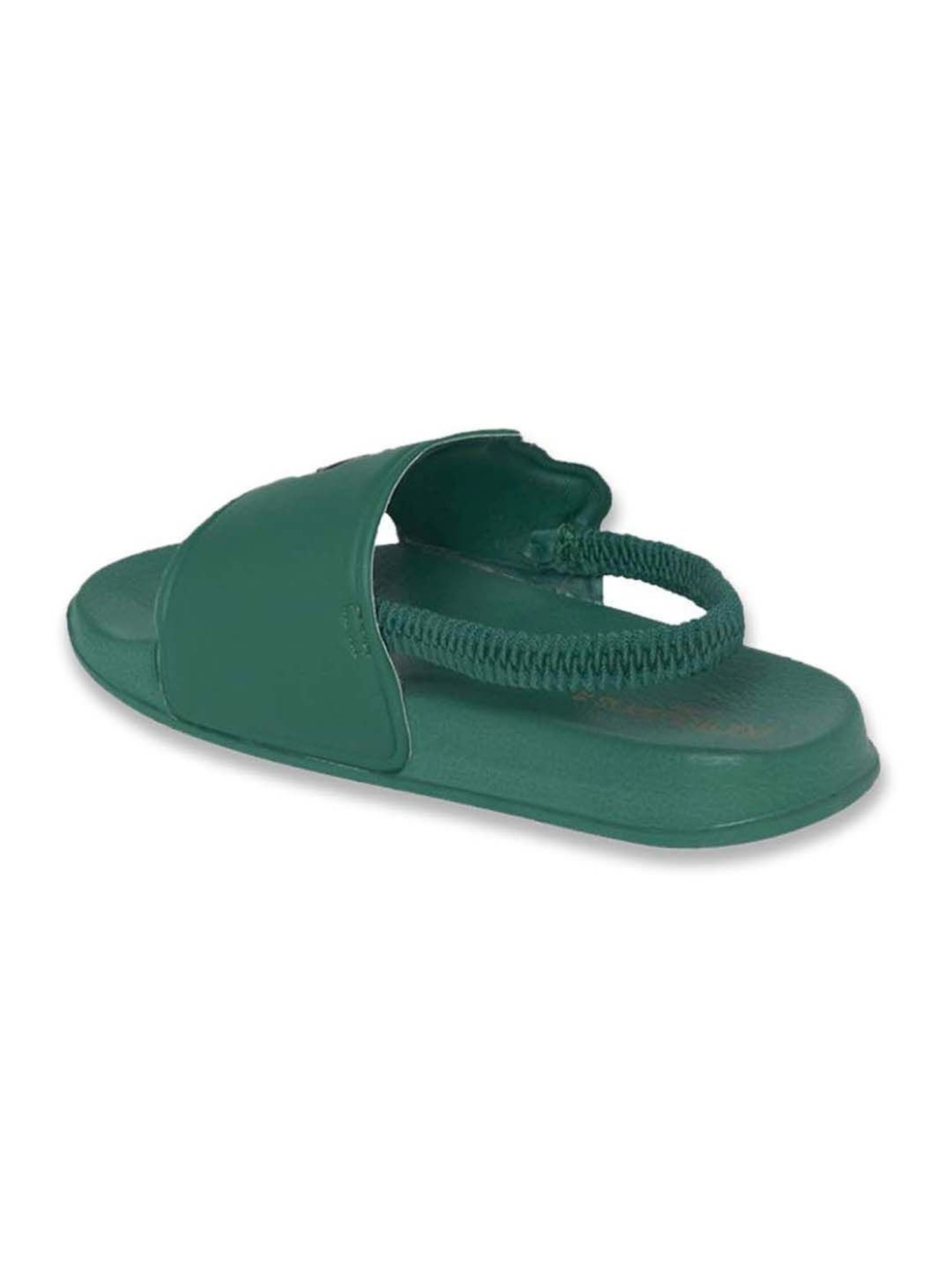 Pantaloons Junior Green & Orange Back Strap Sandals