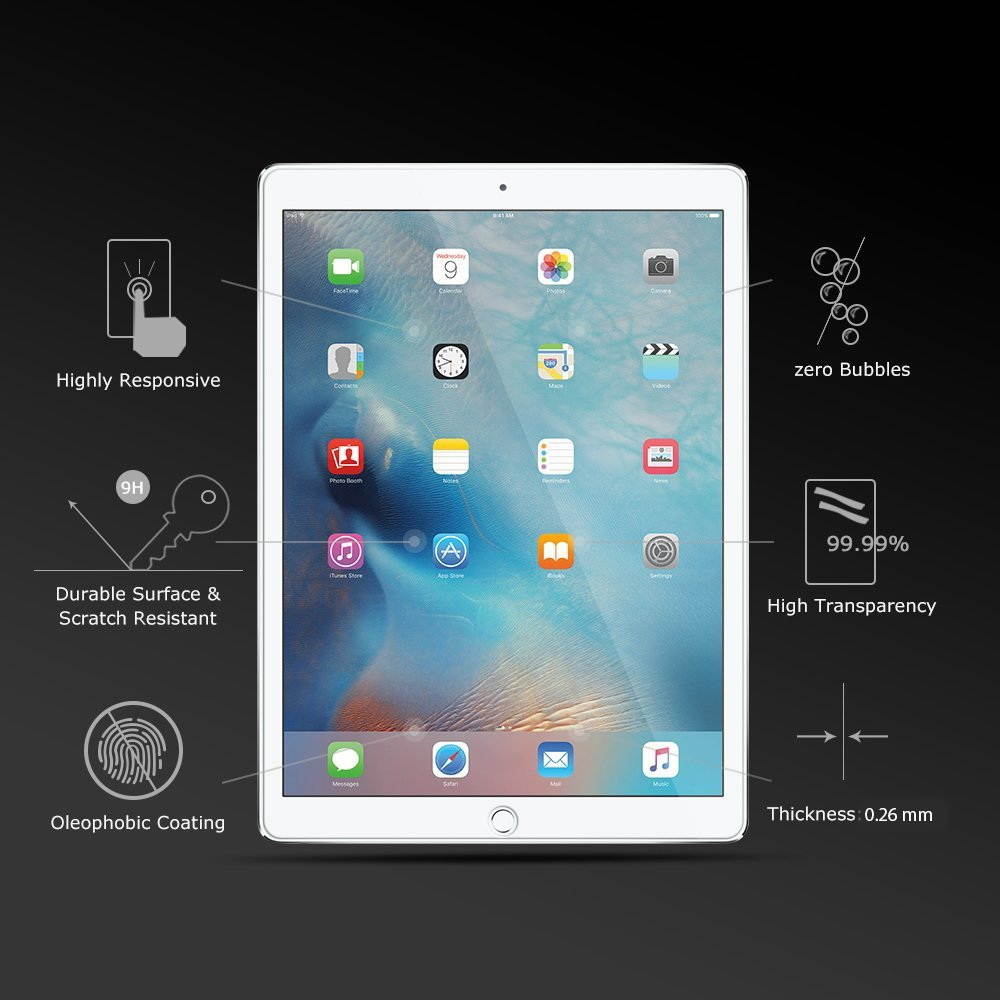 Premium HD Tempered Glass Screen Protector for iPad 10.2 inch (8th & 7th Gen)