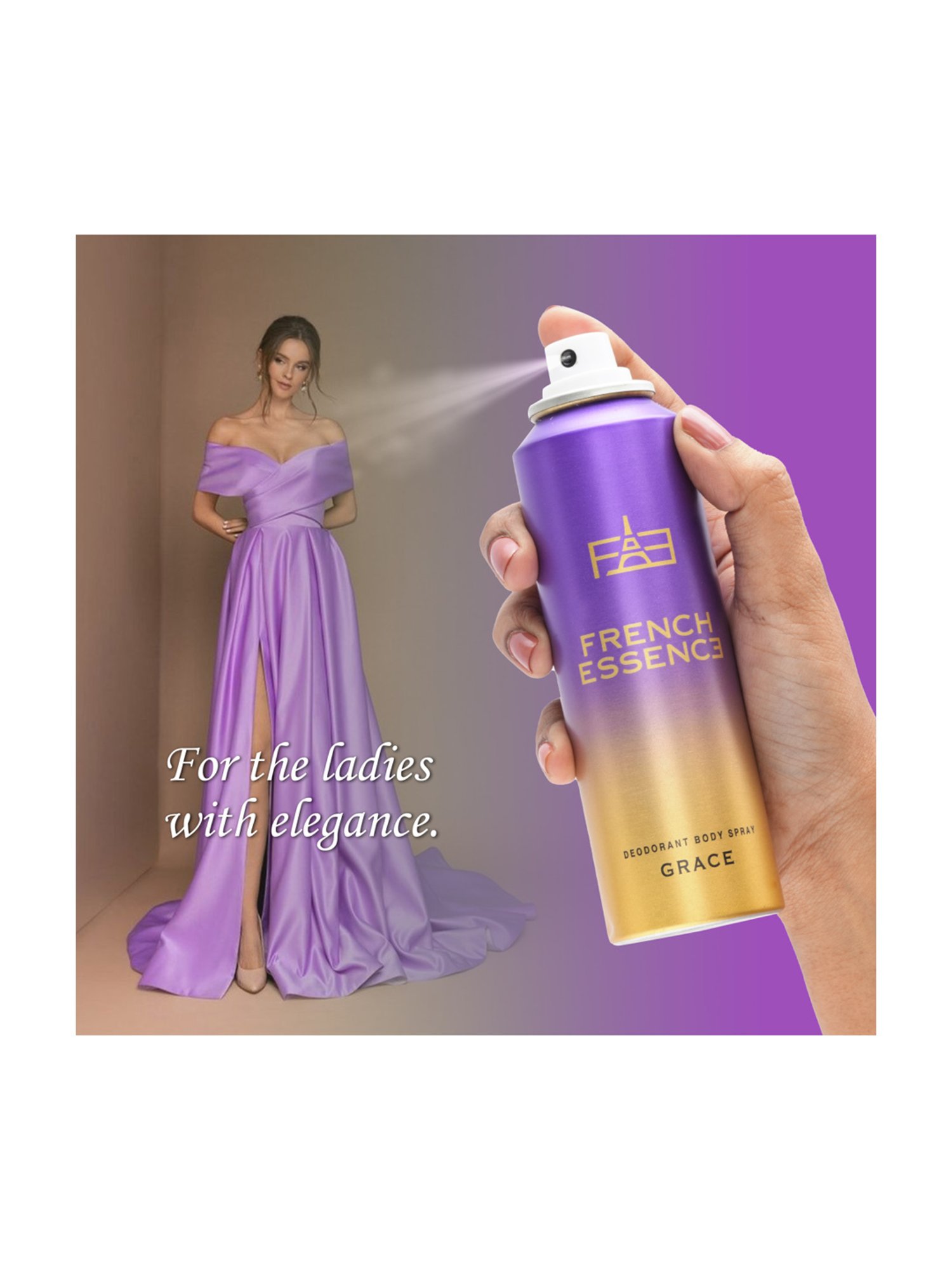 French Essence Grace Deodorant Body Spray - 150 ml