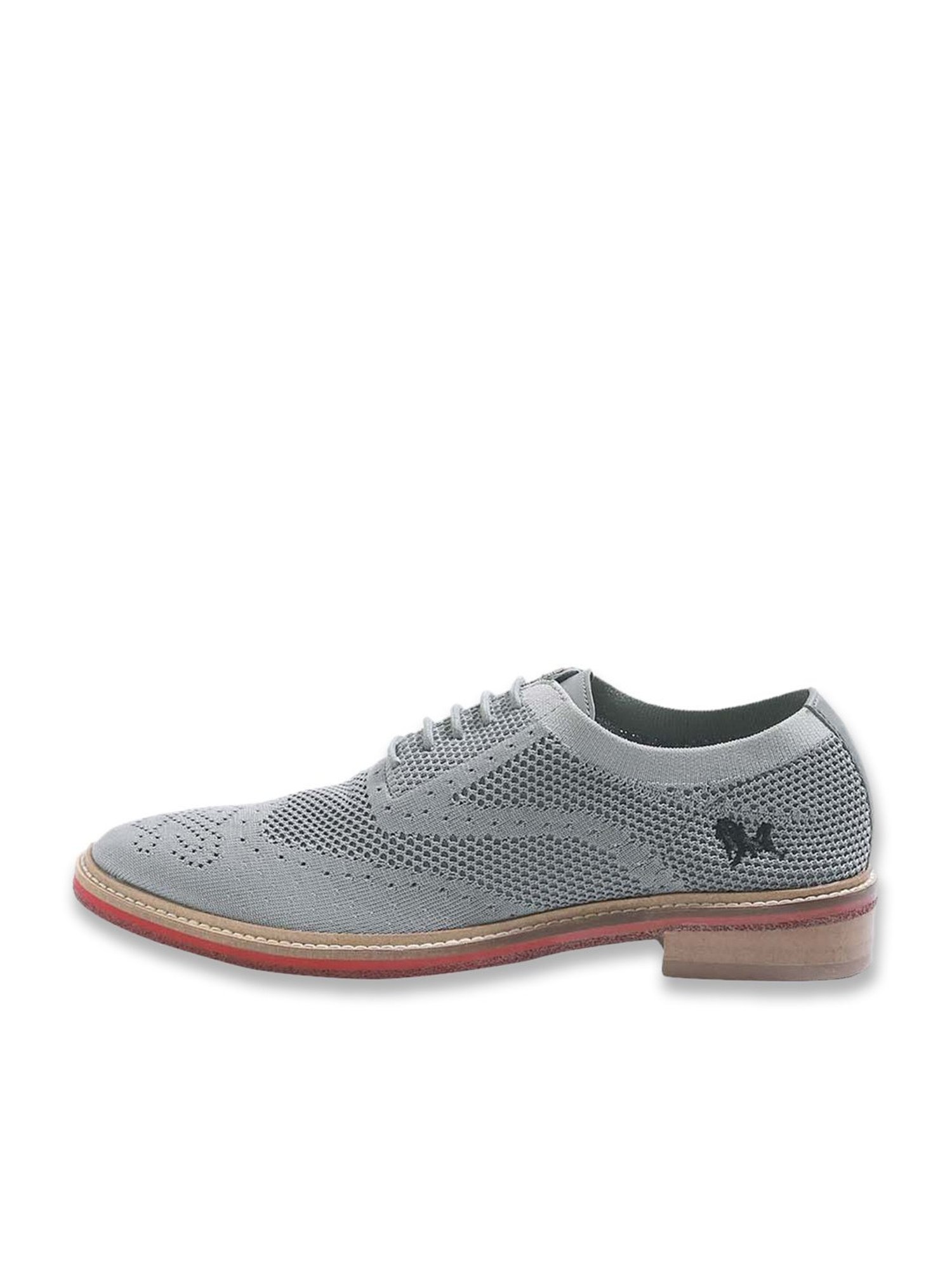 Neemans Men's Steel Grey Oxford Shoes