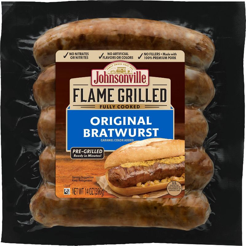 Johnsonville Flame Grilled Original Bratwurst - 14oz