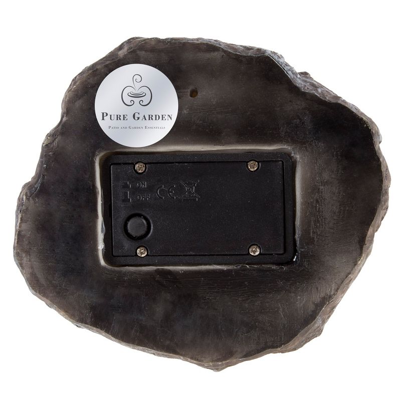 Solar Portable Garden and Pathway Light Amber/White - Techko Maid