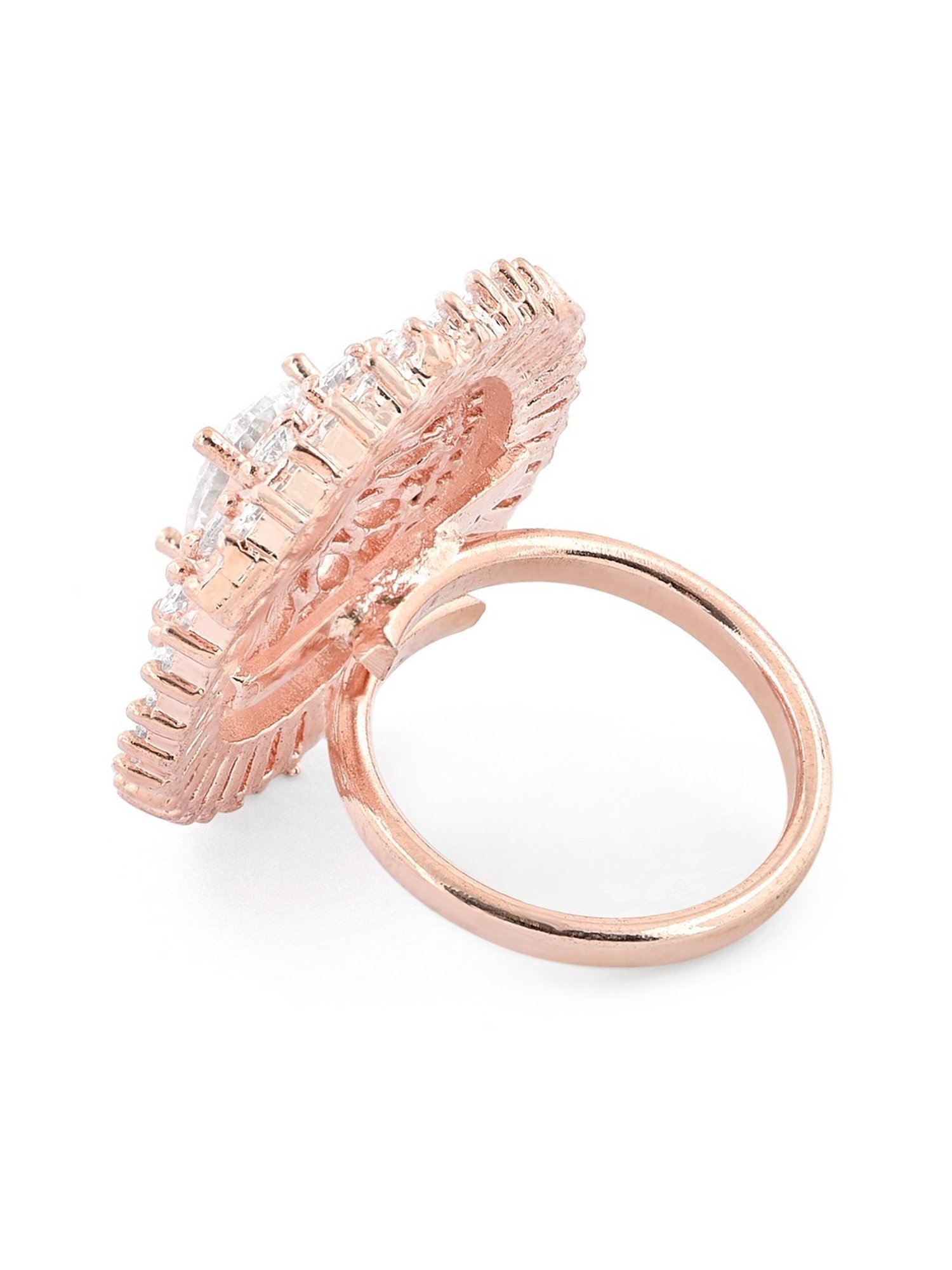 Accessorize London Women's Jewel Embellished Rings Set Of Three White