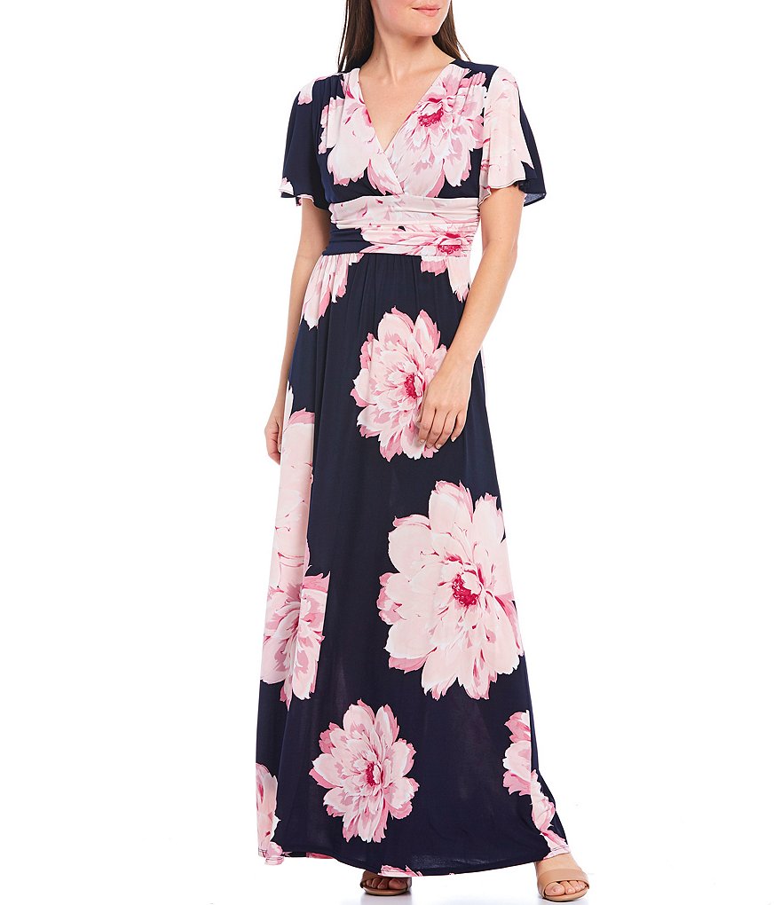 White Boho Stripes & Floral Print Floor Length Tank Dress