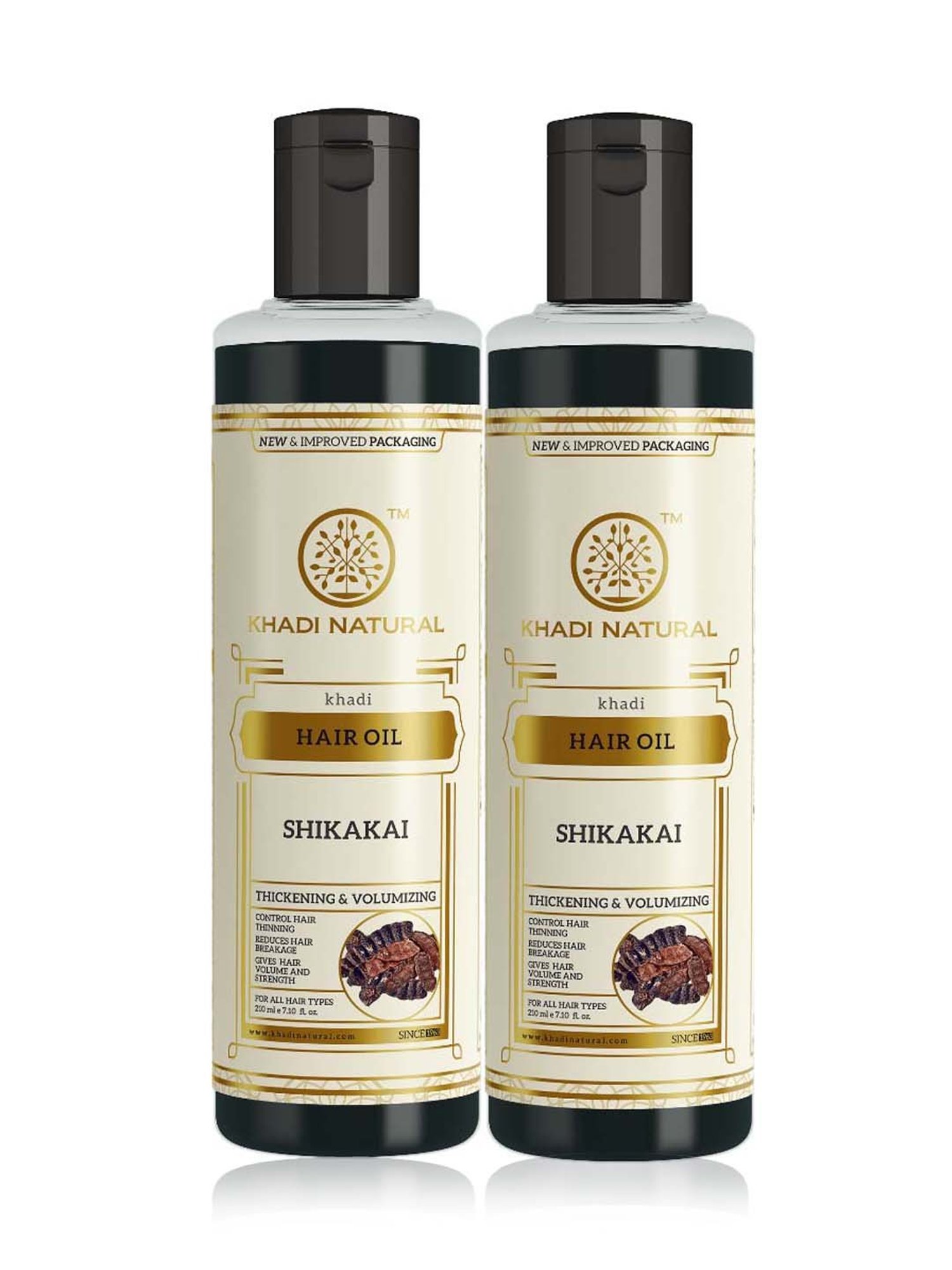 Khadi Natural Shikakai Hair Oil Pack of 2 - 420 ml