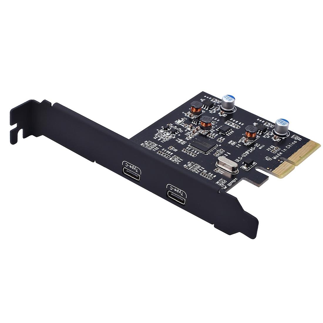 Add on Cards USB 3.1 Dual 10Gbps 2x Type-C Ports PCI Express Controller Riser Card Expansion Adapter for Mac Pro Windows Miner