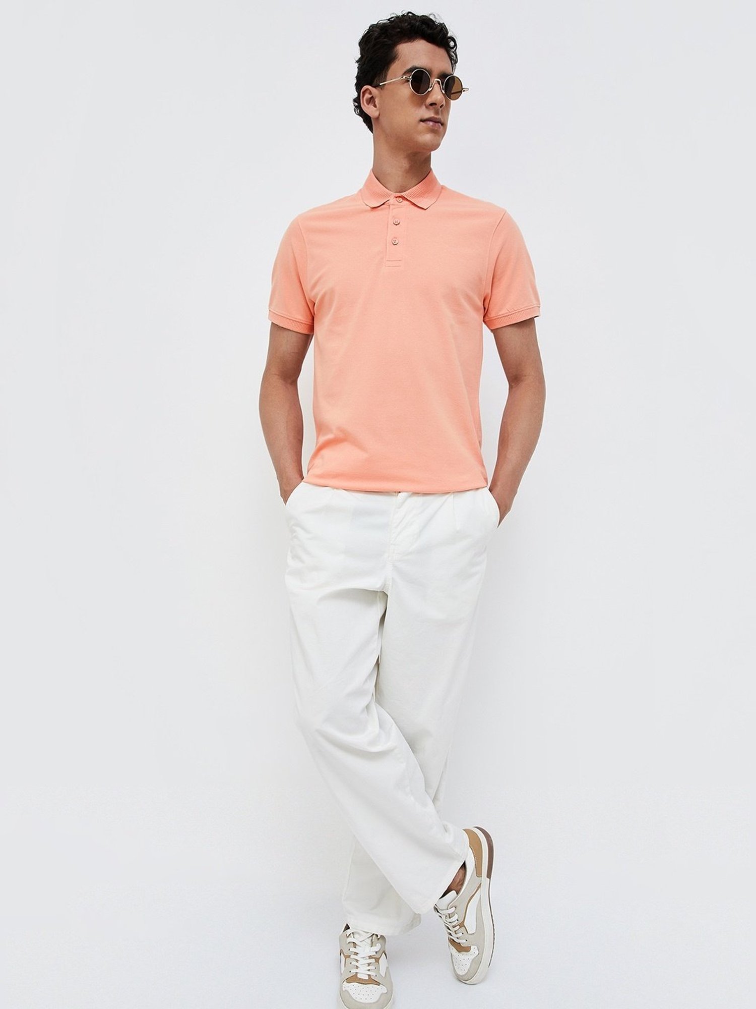 Forca Peach Regular Fit T-Shirt