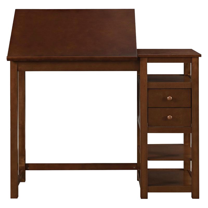 Drafting and Craft Counter Height Desk Coffee - Dorel Living