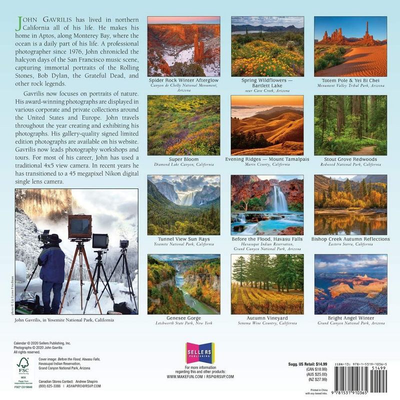 2021 The Spirit of Place 16-Month Wall Calendar [Calendar] Gavrilis, John